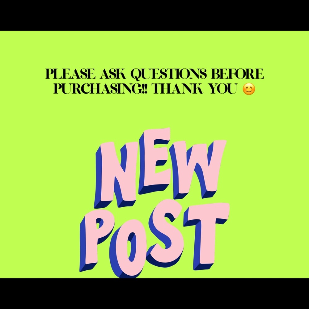 Please ask questions before purchasing